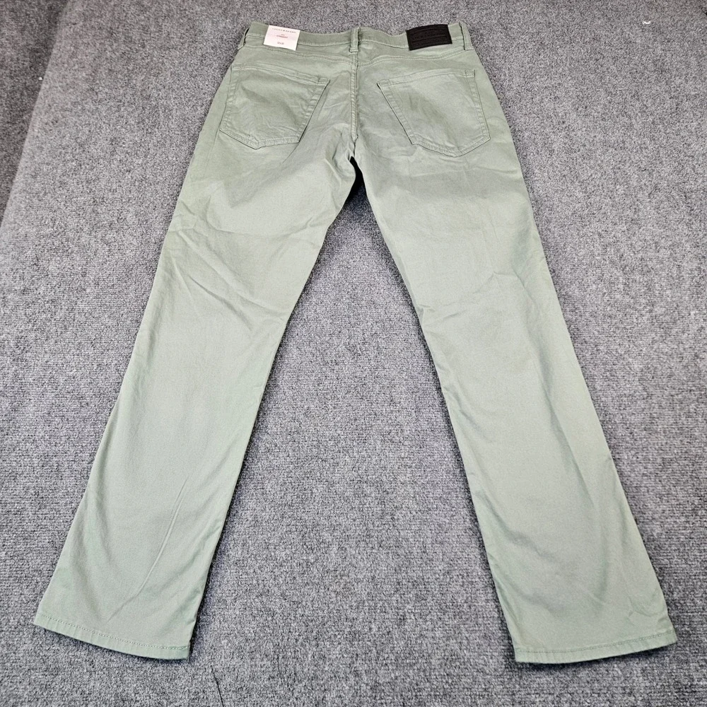 $99 Lucky Brand 223 Straight Leg Advanced Stretch Pants Green Mens 32x30 NEW